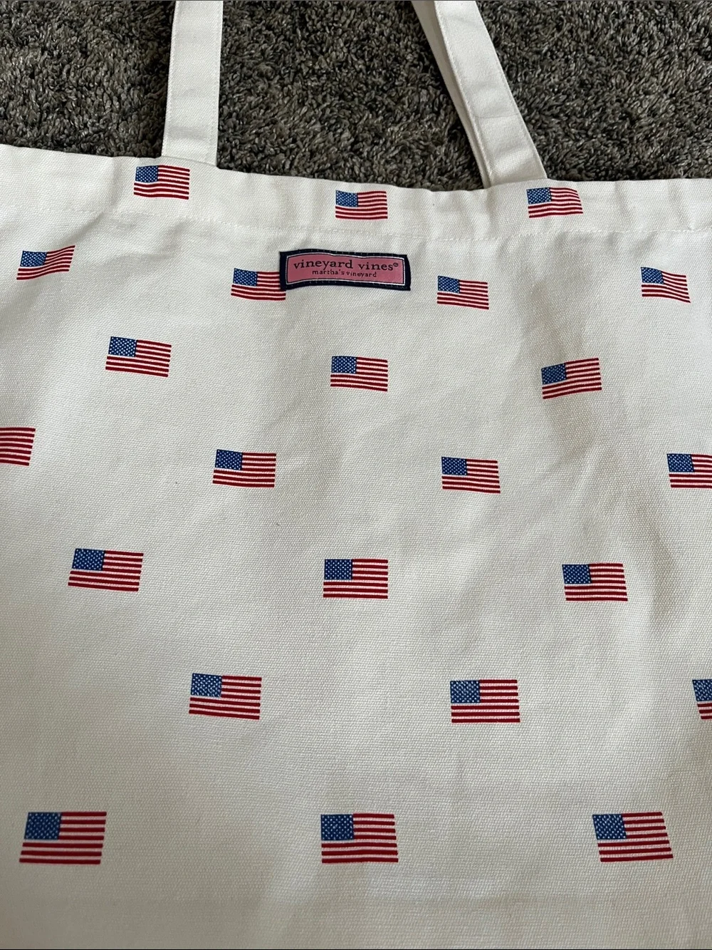 Vineyard Vines flag tote. Like new.